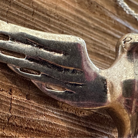 Fossil Silver Bird Necklace - Picture 3 of 13